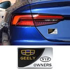 Для Geely Emgrand EC7 EC8 X7 GE GT EV8 EX7 Atlas Boyue NL3 GC9 GC6 украшение для заднего багажника автомобиля VIP владельцы эмблема наклейка