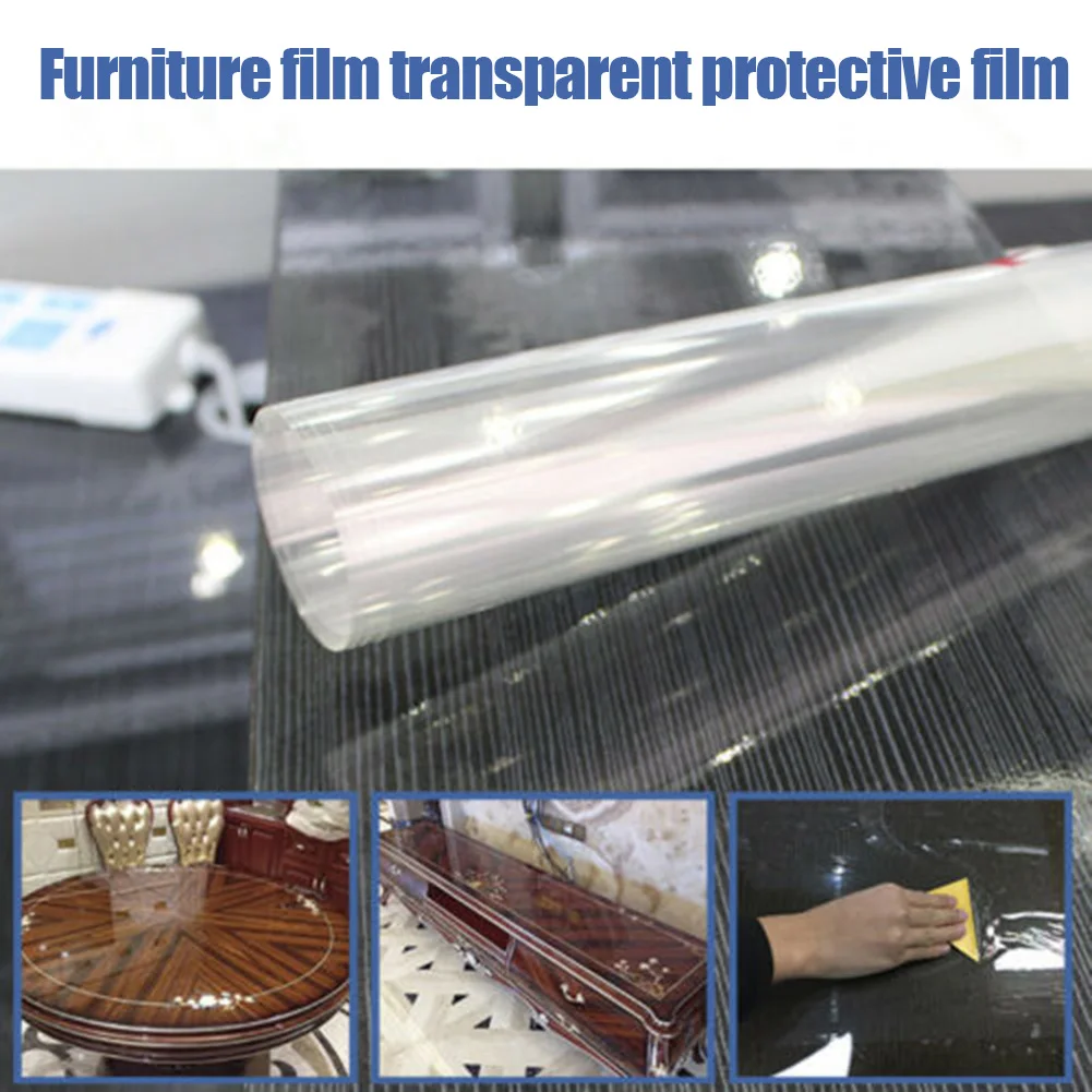 Transparent Protective Film Furniture Surface Protector Desk Table Anti-scratch Film Furniture Accessories