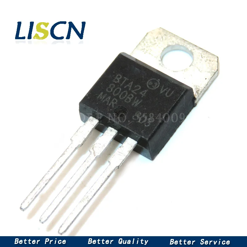 

10pcs BTA24-800BW BTA24-800B BTA24-600BW BTA24-600B TO-220 800 v25a 1 w bidirectional thyristor
