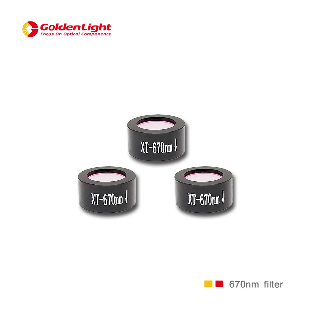 

670nm Biochemical Interference Filter / Size : Diameter D8mm*6mm / T : 45%~65% / OD : 5 / FWHM : 8~12nm