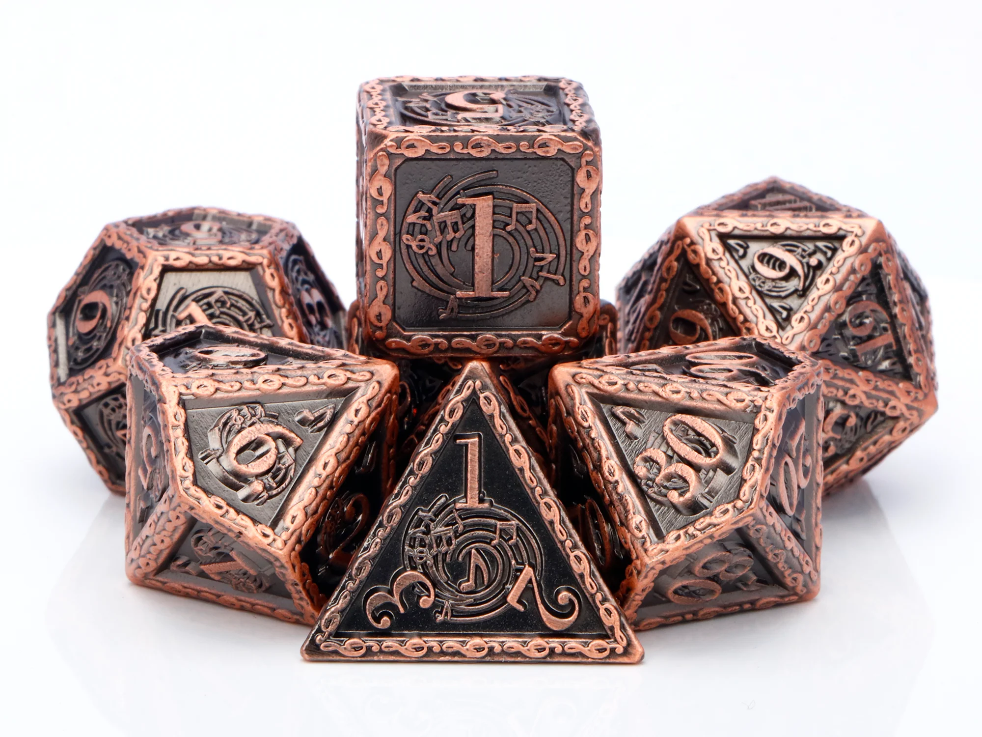 

New dnd metal dice / dungeon and dragon dice / board game /Solid dnd dice /Metal dnd Dice/ 7 pcs dnd dice