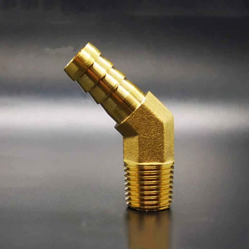 8 мм 9 10 штуцер для шланга до 1/8 &quot1/4&quot BSP с наружной резьбой Колено 45 градусов