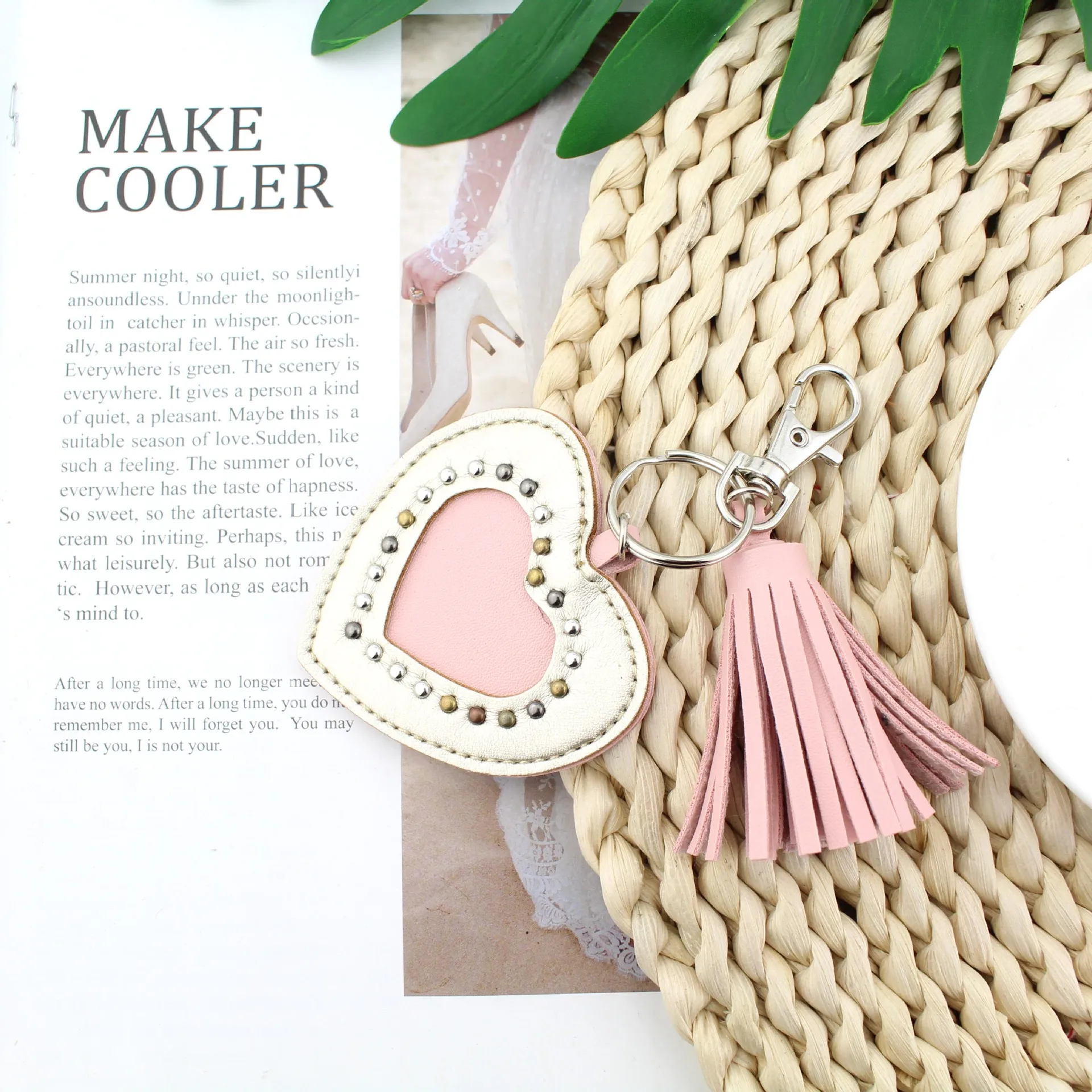 Новый стиль на День святого Валентина большое ожерельес сердцем брелок двойной