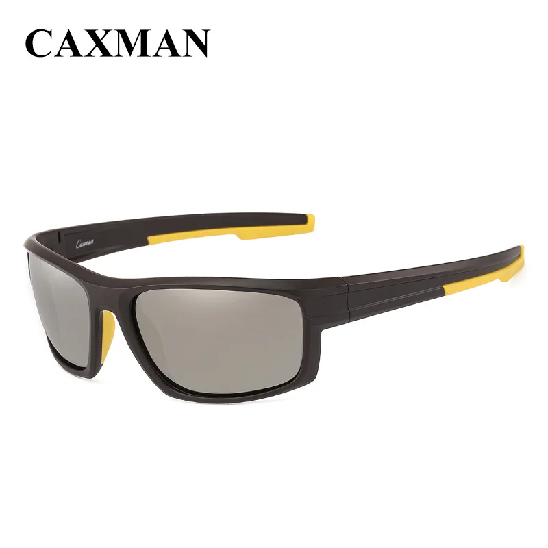 

CAXMAN Sport Sunglasses Polarized Lens Cycle Fishing Driving Sunglasses for Men Women Square Goggles