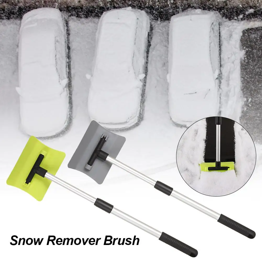 

Car Windshield Ice Scraper Glass Snow Brush Auto Telescopic Stainless Steel Snow Remover Cleaner Tool Broom Wash Accessories
