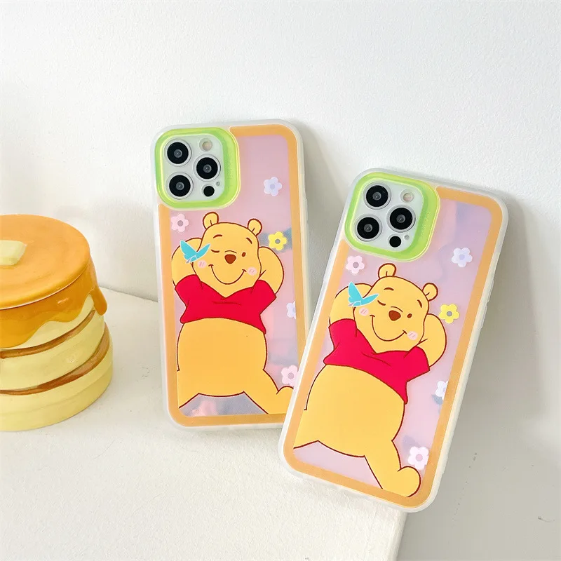 

Disney Winnie the Pooh Cartoon Mobile Phone Case for iPhone 7/8 plus x/xs xr xsmax 11 pro max 12pro max Cute cellphone Shell