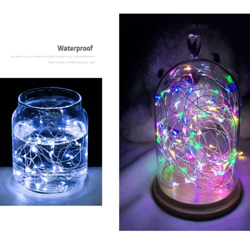 Гирлянда с серебряной медной проволокой 5 м 50 светодиодов|light bulb shaped lamp|light led lamplamp