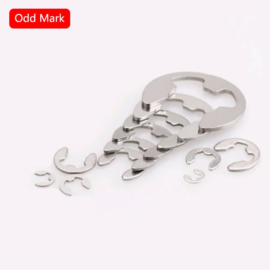 Открытое кольцо из нержавеющей стали GB896 304 E-type защелкивающееся ¢ 2 5-3-3 5-4-5-6-7-8-10