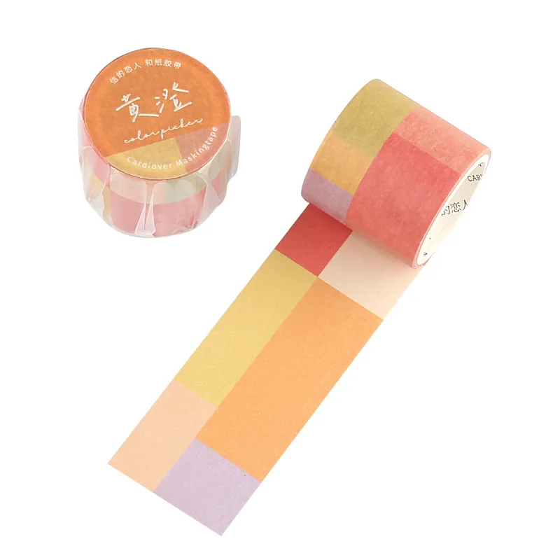 

Natural Washi Tape Candy Color Decorative Tapes For Diy Journal Craft Wrapping Scrapbook