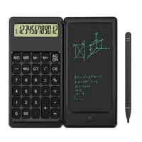 12-значный калькулятор, складной калькулятор с ЖК-экраном, ручка для рукописного ввода, 6-дюймовый ЖК-планшет для письма, стилус, ручка для офи...