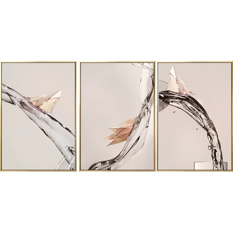 Красивые настенные картины с парусником на текущей стене для гостиной спальни