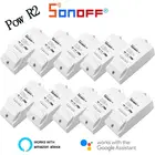 Беспроводной умный выключатель Sonoff POW R2 15A, Wi-Fi модуль измерения энергопотребления, таймер работает с Alexa Google Home Nest
