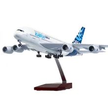 50CM 1/160 Airbus A380 Prototype Airline plane model alloy airframe W landing gear& light airplane toys fixed-wing aircraft