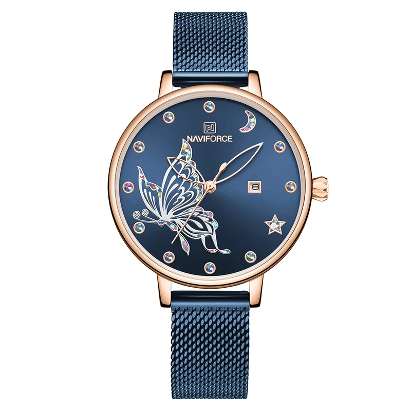 

NAVIFORCE Quartz Gold Watch Women Watches Lady Waterproof Wristwatch Womens Bracelet Female Clock Relogio Feminino Montre Femme