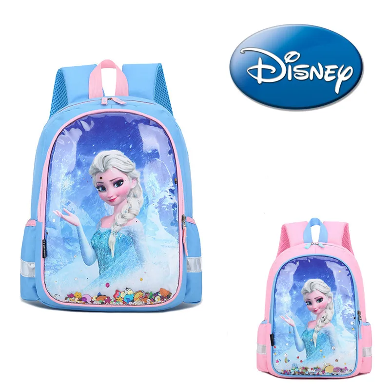 Детская сумка Disney рюкзак Холодное сердце Эльзы модная Милая мультяшная для школы