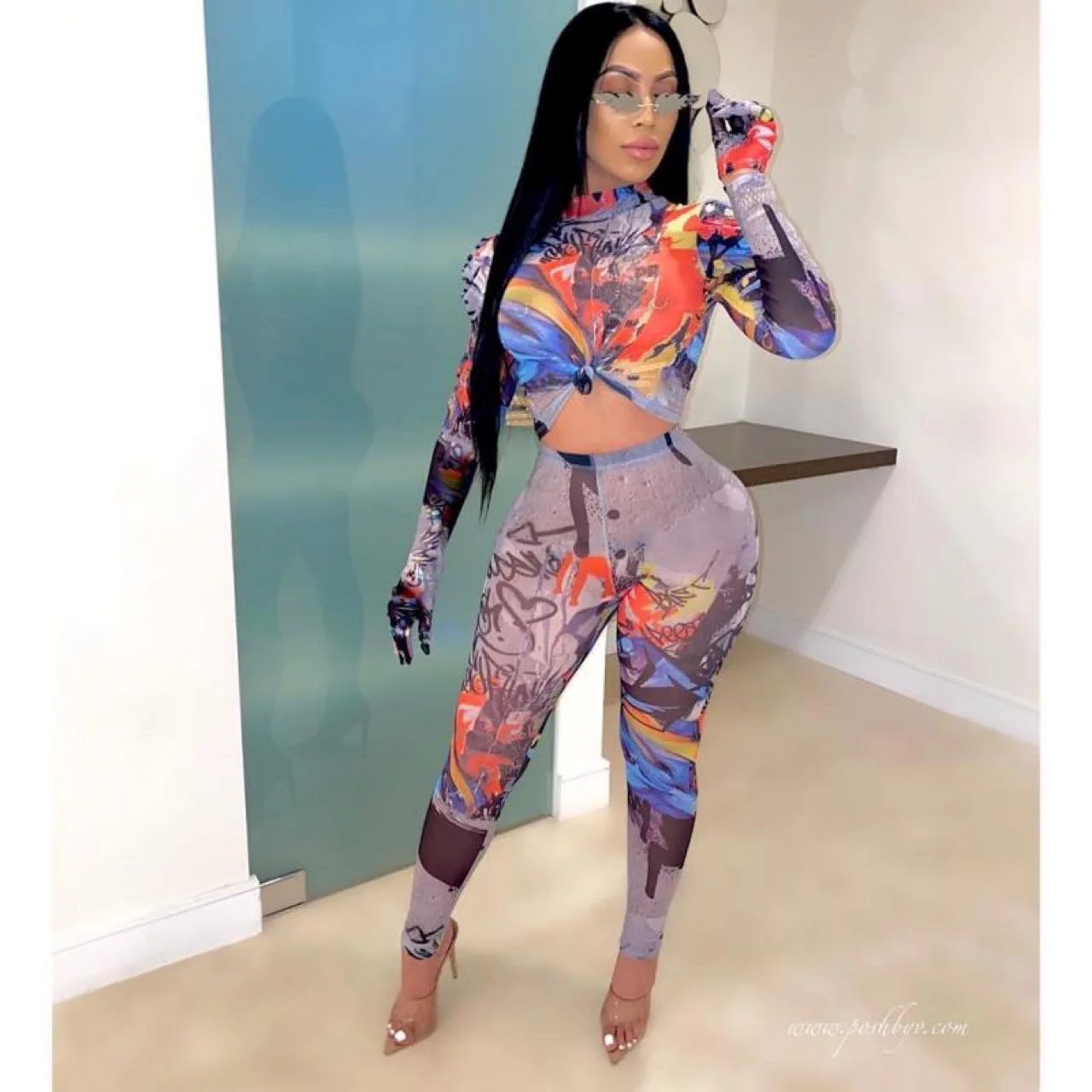 

Women Skinny Bodycon Jumpsuit Hollow Sexy Partwear Elastic Full Sleeve Fitness Slim Rompers Ladies Active Wear Playsuits