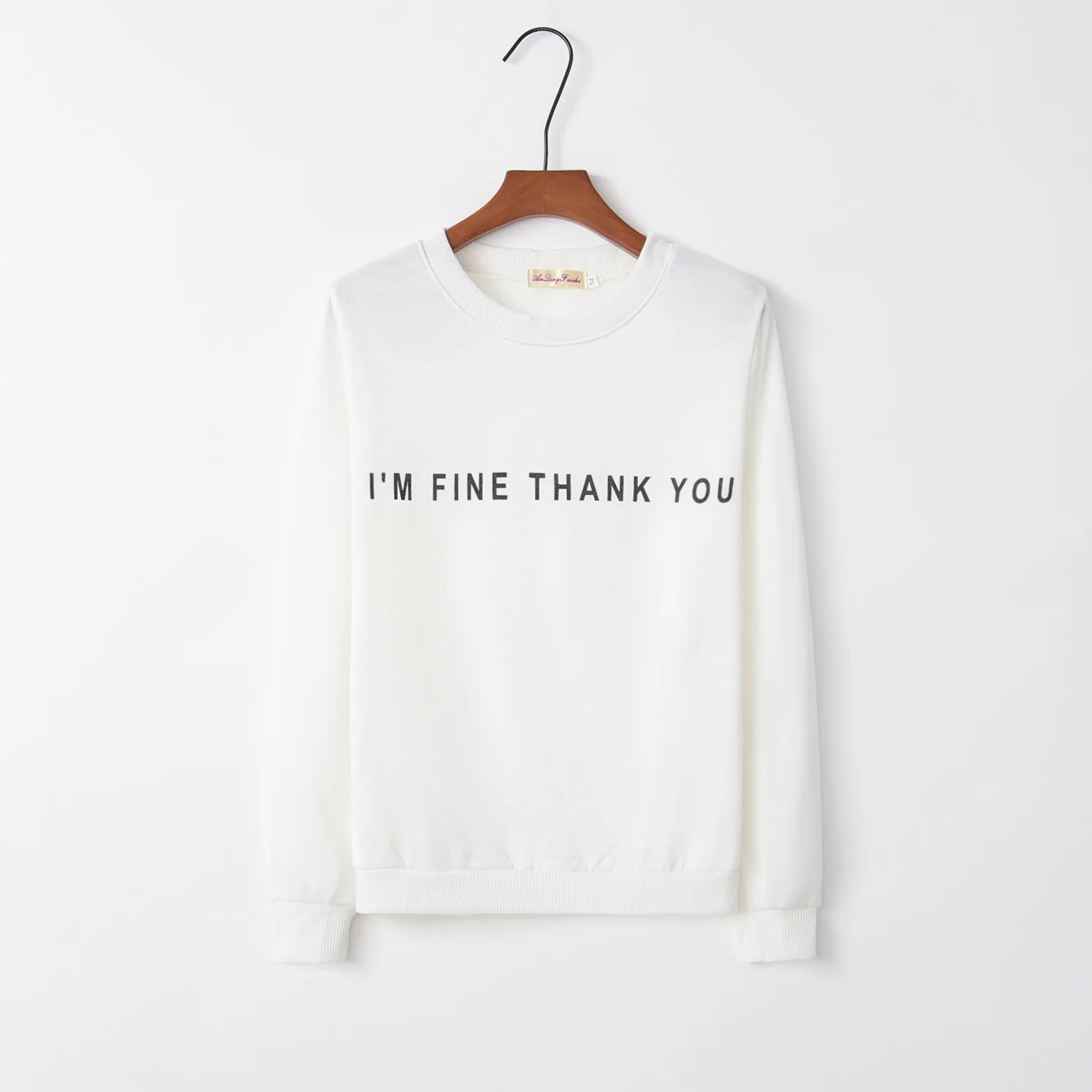Fine Letter Print 2022 New Design Hot Sale Hoodies Sweatshirts Women Casual Kawaii Harajuku Sweat Girls European Tops Korean