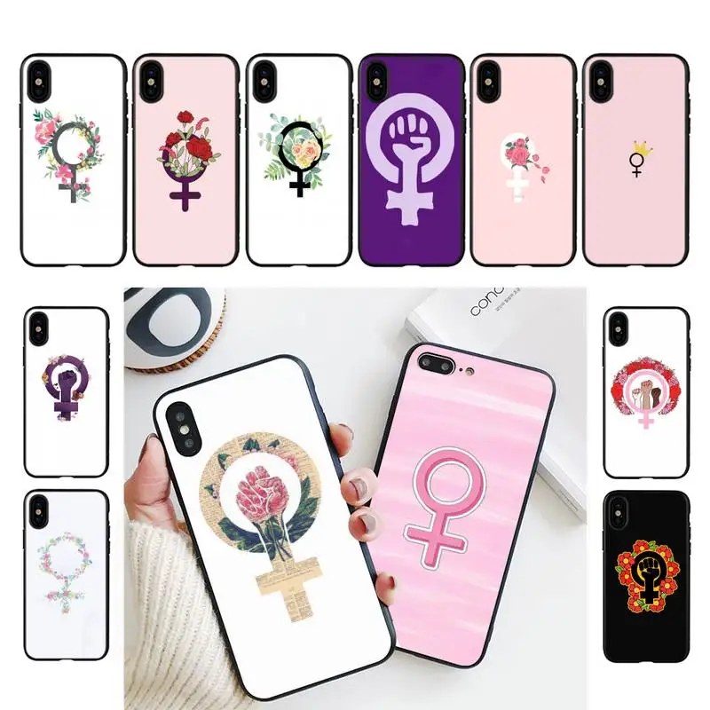 

FHNBLJ Girl power Phone Case For iPhone 11 8 7 6 6S Plus X XS MAX 5 5S se 2020 11 12pro max iphone xr case