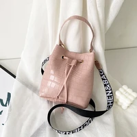 stone pattern crossbody bag for women pu leather shoulder bags multi function bucket bag designer luxury fashion female handbag
