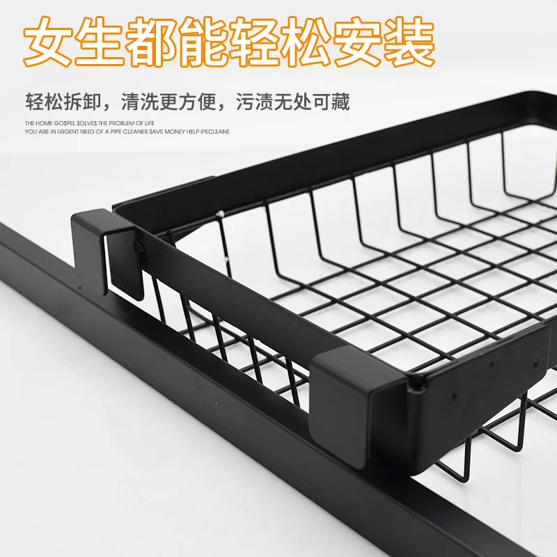 Черная Нержавеющая Сталь кухонная полка раковина слив сушильная чаша сушилка