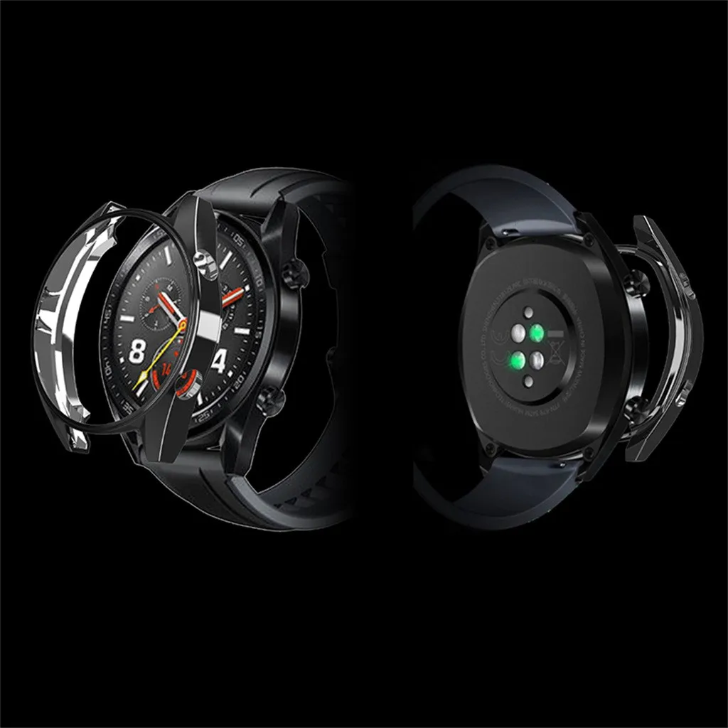 Защитный чехол для Huawei Watch GT мягкий из ТПУ с гальваническим покрытием 46 мм