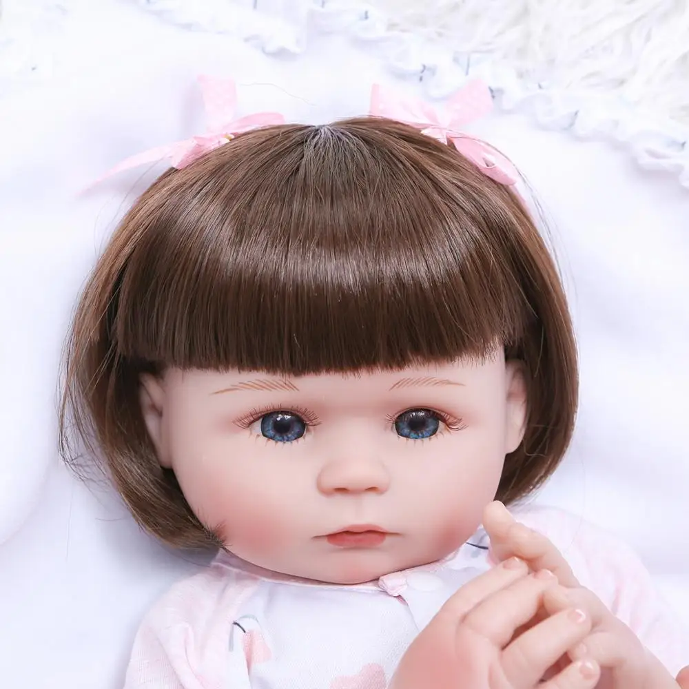 NPK 47 см оригинальная Кукла Новорожденный ребенок реальный мягкий на ощупь всего