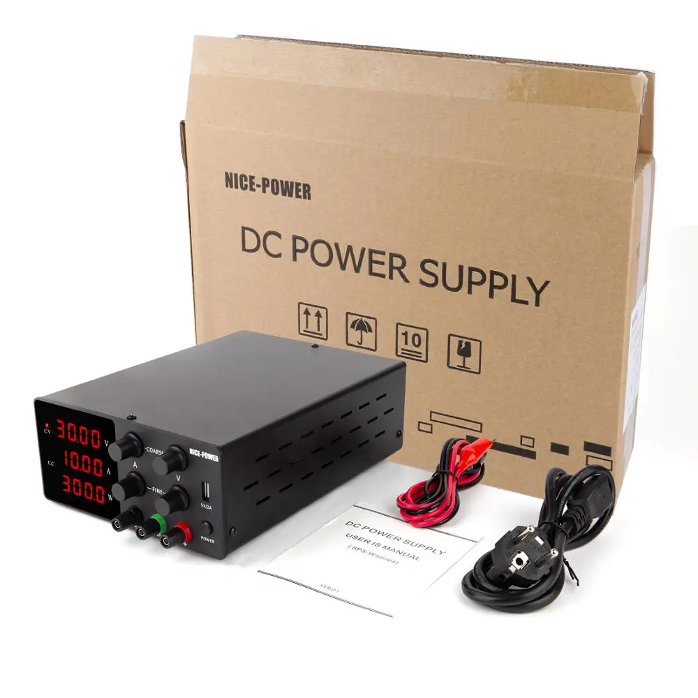

8 Kind LAB DC Switching Power Supply 0-30V 0-10A 4digits With USB 5V2A Adjustable Source Voltage Regulator 110V/220V 30v 10a