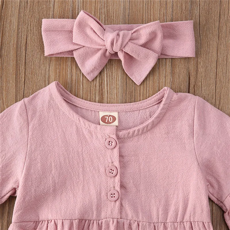 Бесплатная доставка Одежда для новорожденных девочек боди с расклешенными