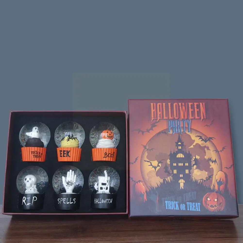 

6 шт./компл. Хэллоуин Тыква призрак замок хрустальный шар аксессуары для вечеринки украшение для гостиной C6O3