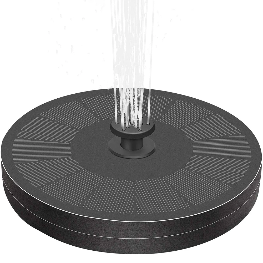

Bird Bath Solar Fountain Powered Water Pump Floating Outdoor Pond Garden Pool