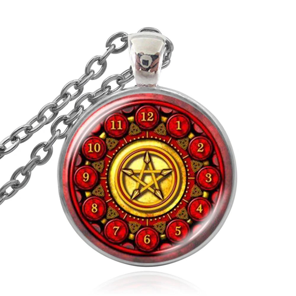 KARAIRIS Triple Moon Goddess Wicca Pentagram Necklace Magic Amulet Talisman Women Tibetan Jewelry Gift For Family | Украшения и