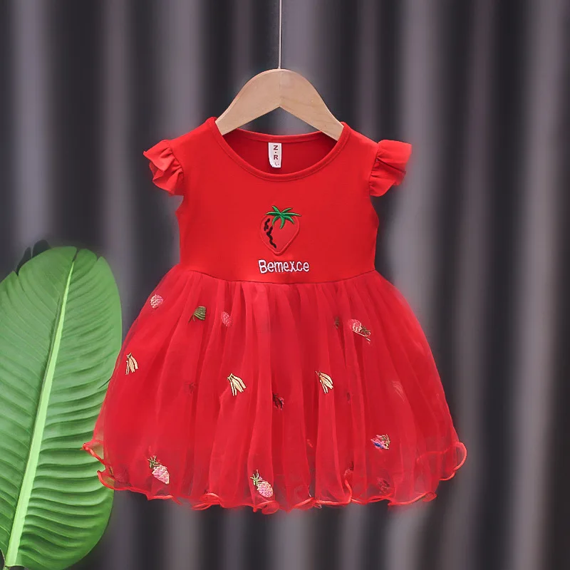 Единорог летнее платье для девочек с расклешенными рукавами детская юбка-пачка