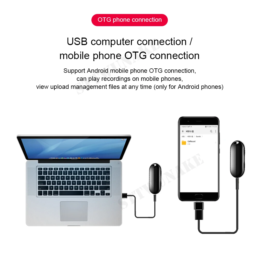 

STTWUNAKE voice recorder mini activated recording dictaphone micro audio sound digital professional flash drive secret