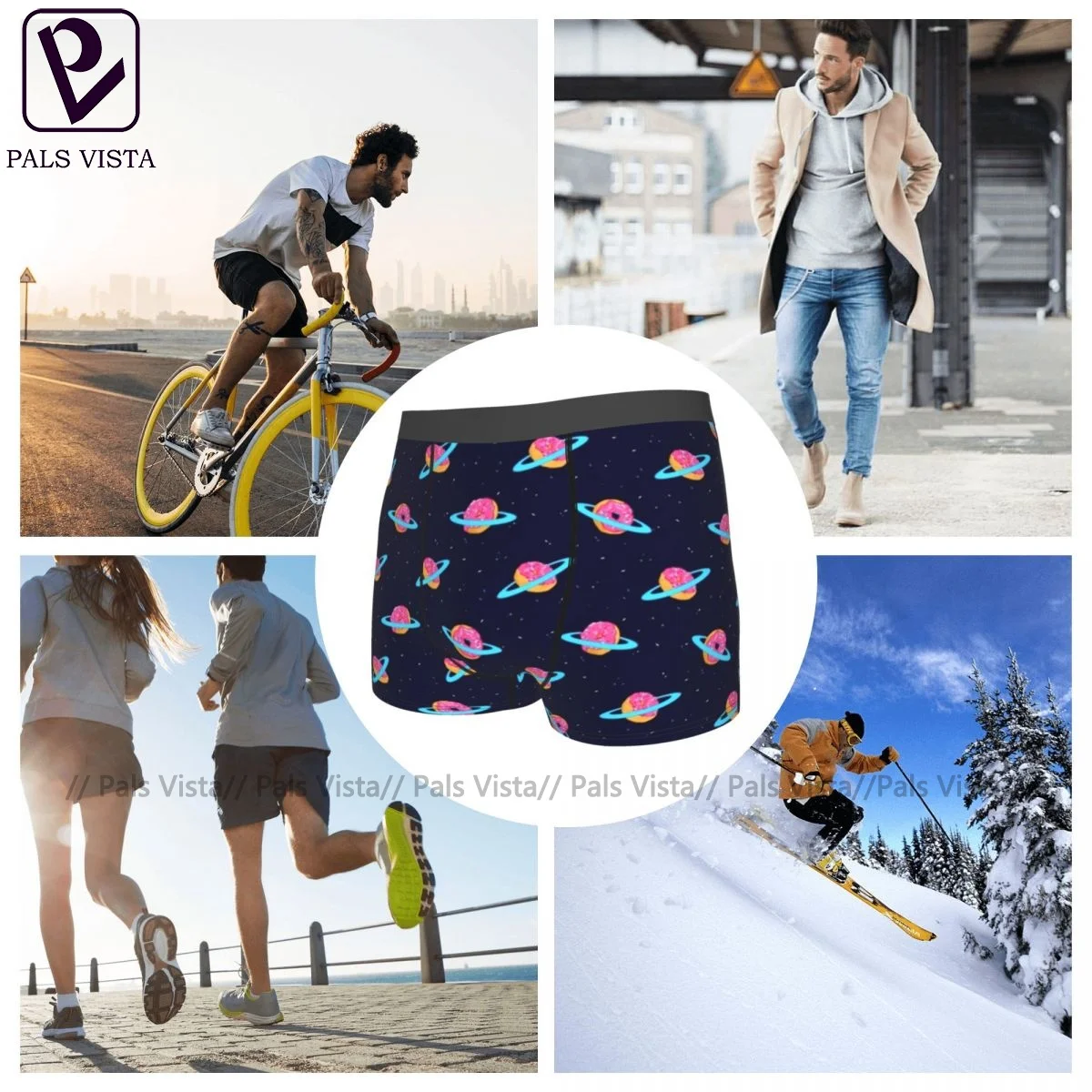 

Universe Underwear Sexy Hot Design Trunk Polyester Sublimation Boy Boxer Brief