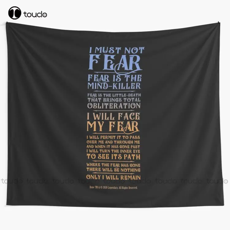 

Litany Against Fear - Dune 2021 Tapestry Wall Size Tapestry Tapestry Wall Hanging For Living Room Bedroom Dorm Room Home Decor