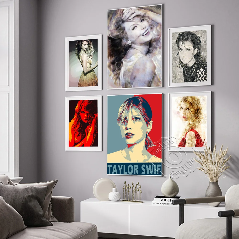 

America Singer-Songwriter Taylor Alison Swift Poster, Movie Director Actor Taylor Canvas Painting Wall Stickers, Fans Collection