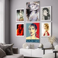 america singer songwriter taylor alison swift poster movie director actor taylor canvas painting wall stickers fans collection