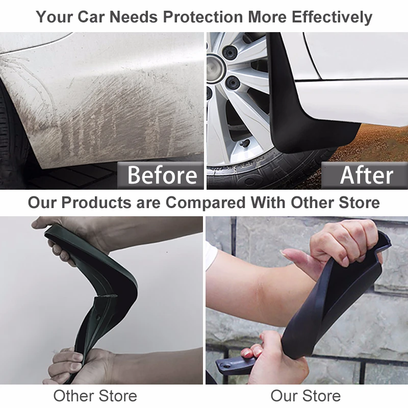 SPEEDWOW Автомобильные Брызговики передние и задние брызговики для Volkswagen VW Transporter T5 T6