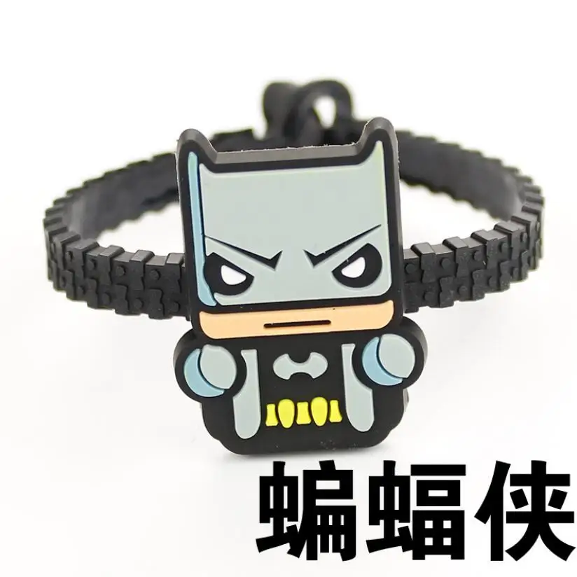 Детские разноцветные супер герой браслет силиконовый Железный человек летучая