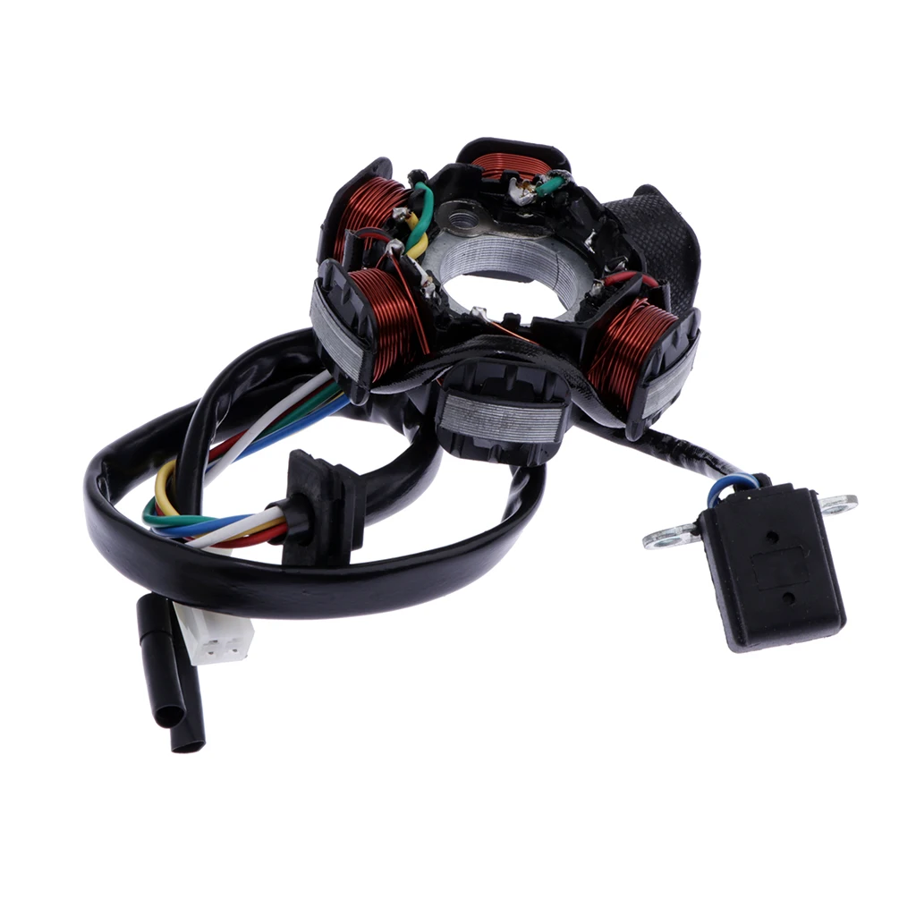6 Coil Pole Magneto Flywheel Stator for GY6-125CC Quad Dirt Bike ATV Buggy | Автомобили и мотоциклы