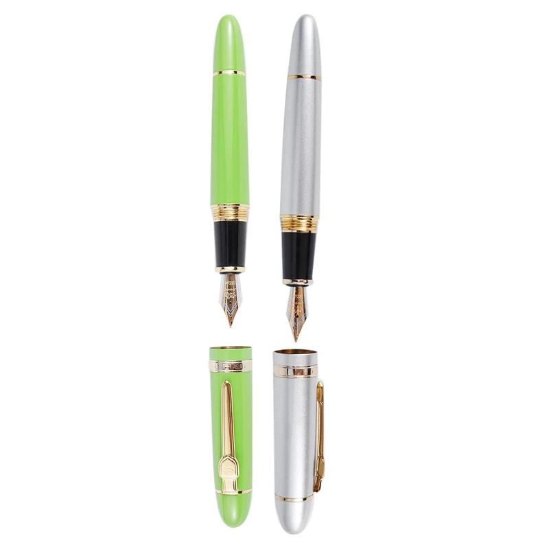 2x JINHAO 159 18KGP 0 7 мм среднее перо с широким основанием авторучка Бесплатная офисная