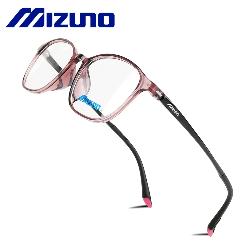 

Mizuno Women Glasses Myopia Spectacle Acetate Red Round Eyeglasses Optical Blue Rays Protect Female Prescription Eyewear
