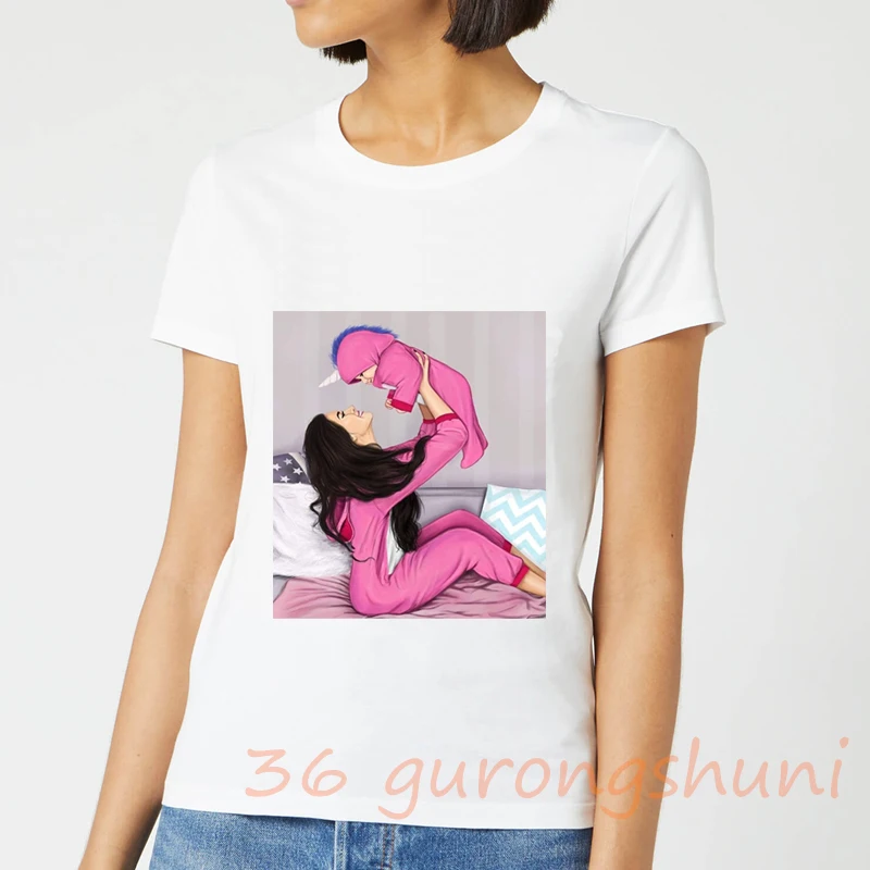 

graphic tees tops tshirts gothic mother and children print kawaii tshirt women t shirt korean vintage clothes 2020 dropshipping