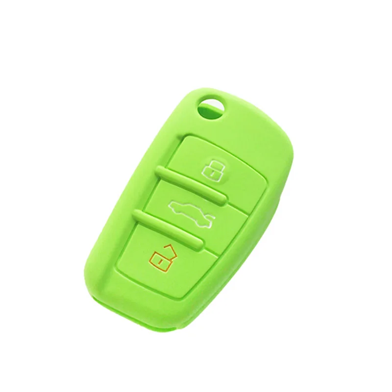 dropshipping Car Key Cover Silicone Flip Remote Holder Case Fob for AUDI A6 TT Q7 OE88 | Автомобили и мотоциклы