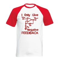 new man funny raglan short sleeve t shirt cotton print tee i give negative feedback computer engineer t shirt