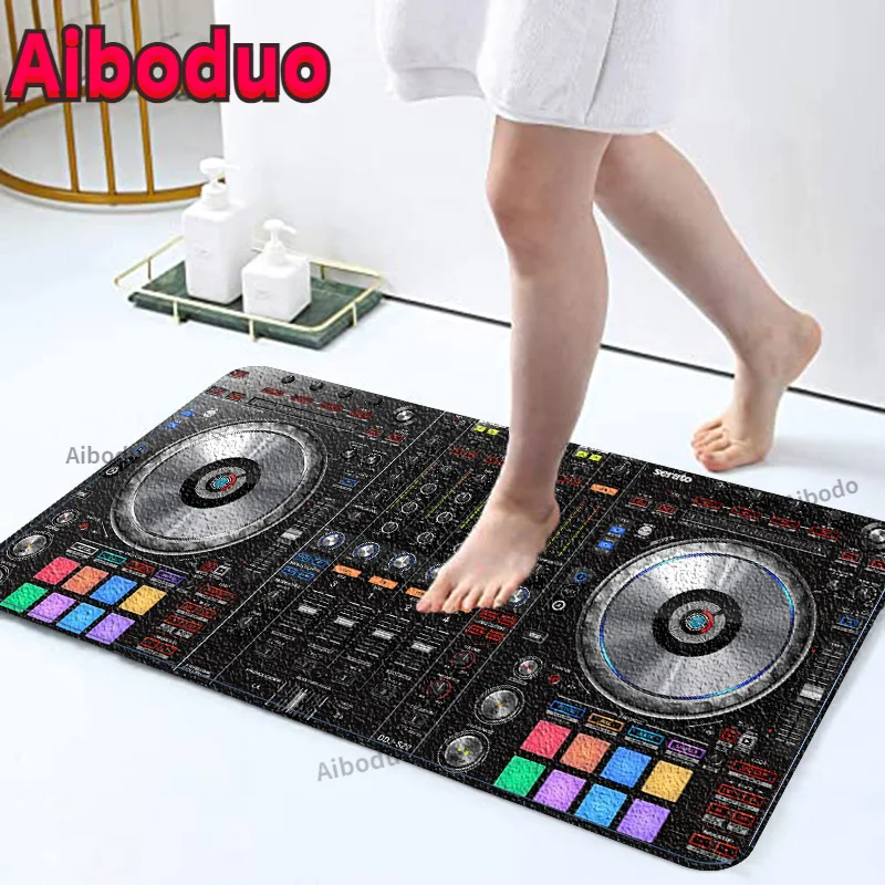 

DJ Control Version Pattern 3D Non-slip Bathroom Carpet Room Door Mat 40X60/50X80cm Floor Mat Decoration Room Entrance Door Mat