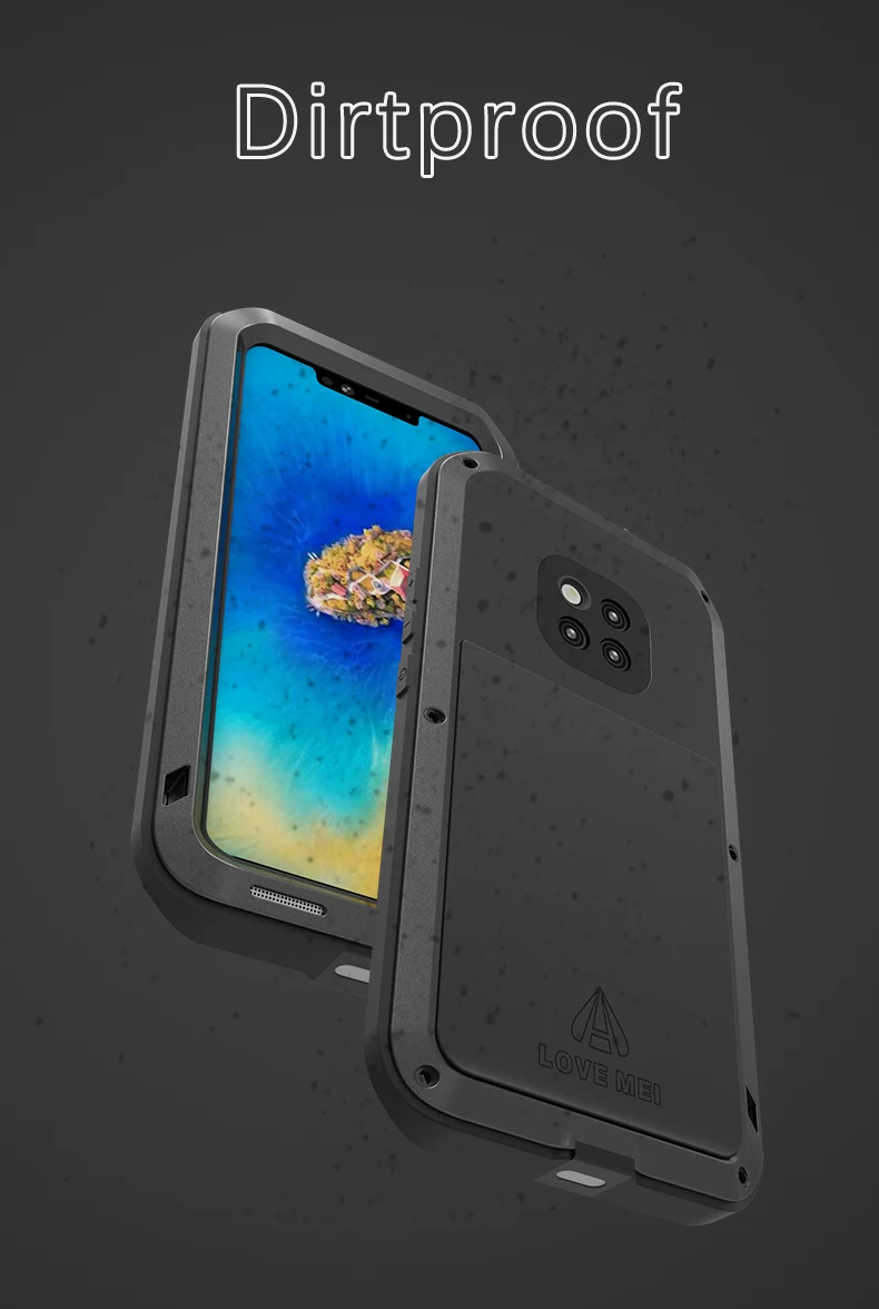 Металлический противоударный защитный чехол для huawei mate 30 Pro 20 10 9, водонепроницаемый защитный чехол для huawei P20 P30 Pro P20 lite