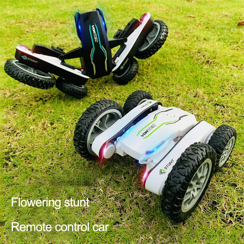 

2021 NEW Four-Wheel Drive Double-Sided Stunt Car 360-Degree Rotation Flowering Deformation 2.4G Remote Control Drift Climbing