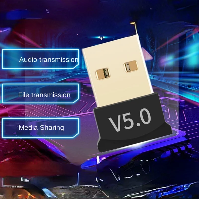 Bluetooth адаптер True 5 0 Usb передатчик для ПК компьютера приемника ноутбука наушников