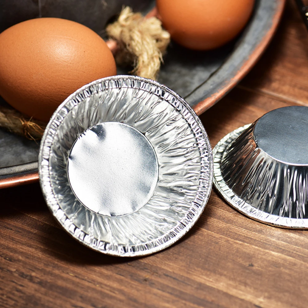 250 шт одноразовая алюминиевая фольга кухонная Форма для яиц пирога бумажные